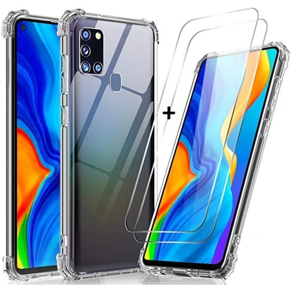 Комплект Samsung A53 Калъф + 5D Full Glue Стъклен протектор