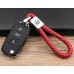 Кожен ключодържател VW червен