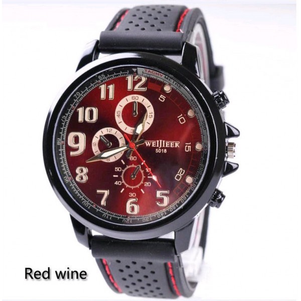 Military Army Rubber Strap червен