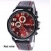 Military Army Rubber Strap червен